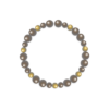 Blue Tiger Eye & Clear Smoky Quartz Bracelet – 9C2F81